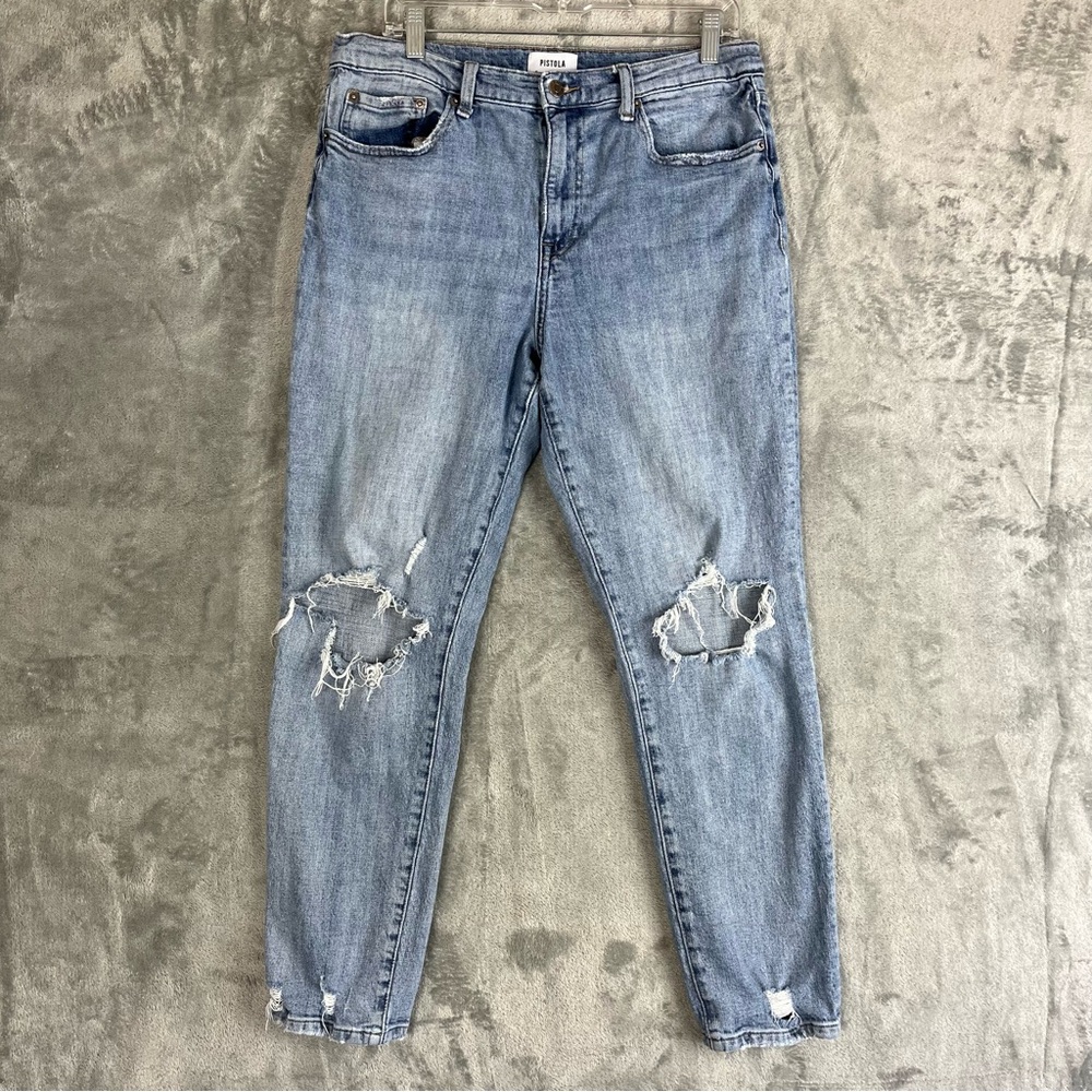 Pistola Thrashed‎ Jeans Size 31 Grunge Holes Rips Shredded Retro 90s Style